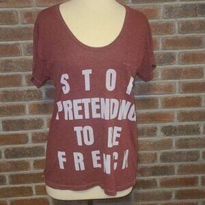 Truly Madly Deeply French Pocket Tee M